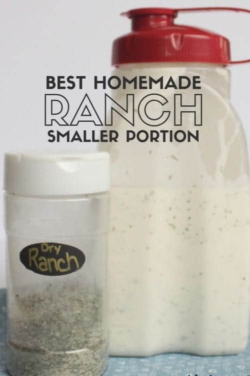 the best homemade ranch smaller portion recipe