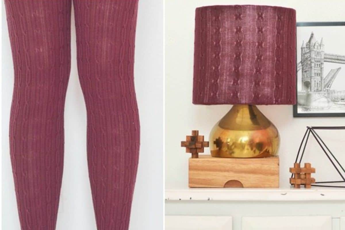 Turn Leggings into a Lampshade.
