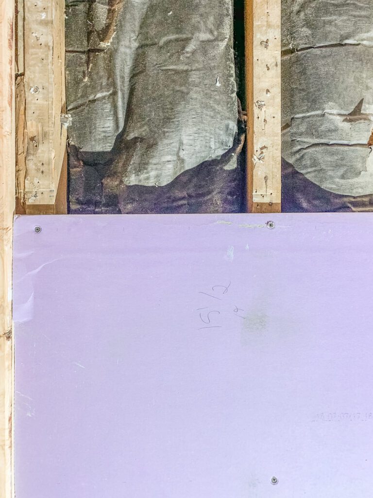 Bathroom Progress | PURPLE XP Drywall - The Crafty Blog Stalker