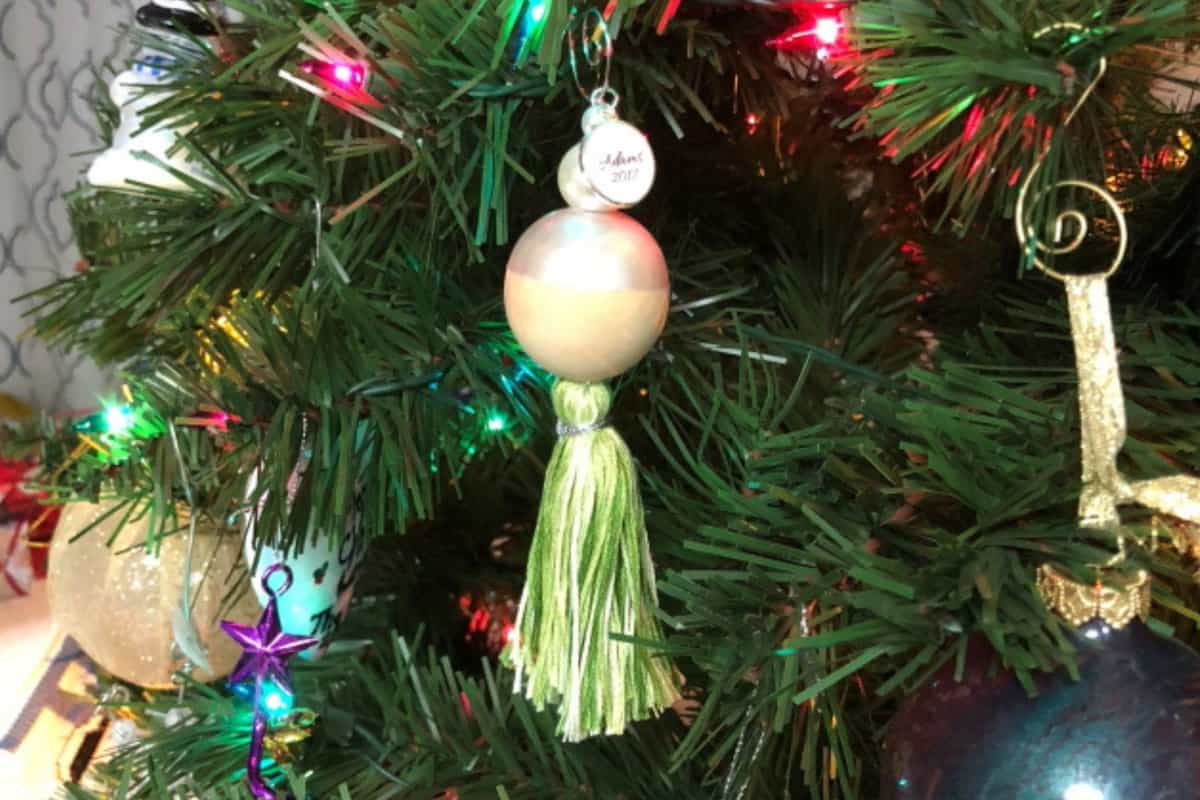 Beaded Tassel Ornament.