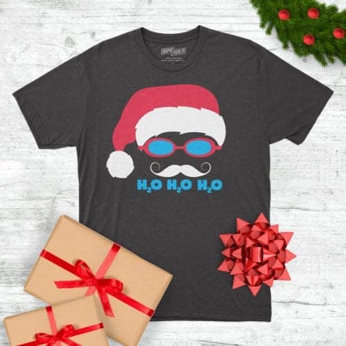 20 Handmade DIY Christmas Shirts for Adults featured by top US craft blog, The Crafty Blog Stalker: Christmas Shirt for Swimmers