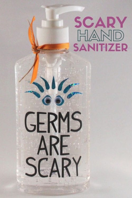 How to Make a Germs are Scary Hand Sanitizer, a tutorial featured by top US craft blog, The Crafty Blog Stalker.