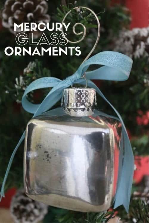 How to Make Mercury Glass Ornaments, a tutorial featured by top US craft blog, The Crafty Blog Stalker.