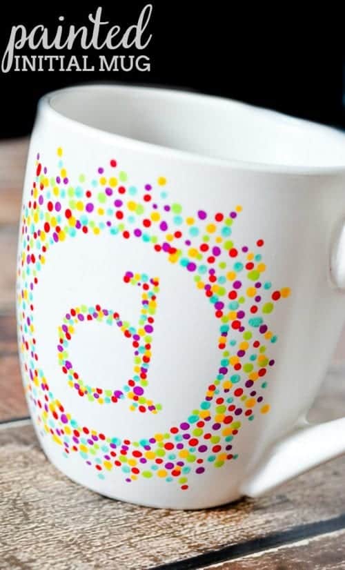 Painted Initial Mug
