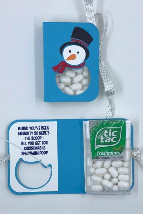 Holiday Party Favor: DIY Tic Tac Snowman Poop, a tutorial featured by top US craft blog, The Crafty Blog Stalker.