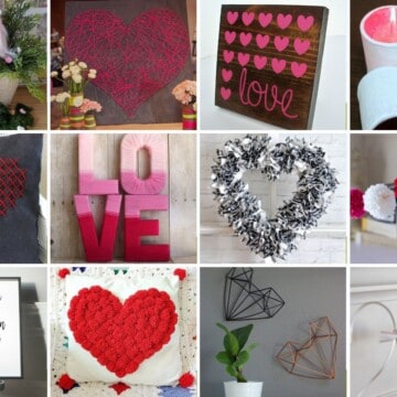 20 Valentines Decoration ideas featured by top US craft blog, The Crafty Blog Stalker.