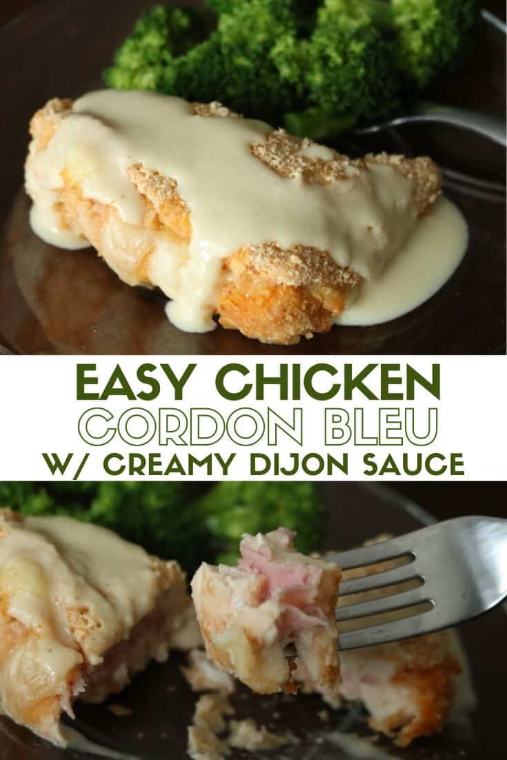 How To Make Easy Chicken Cordon Bleu With Creamy Dijon Sauce