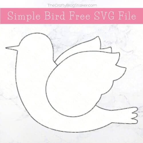 simple bird free svg file