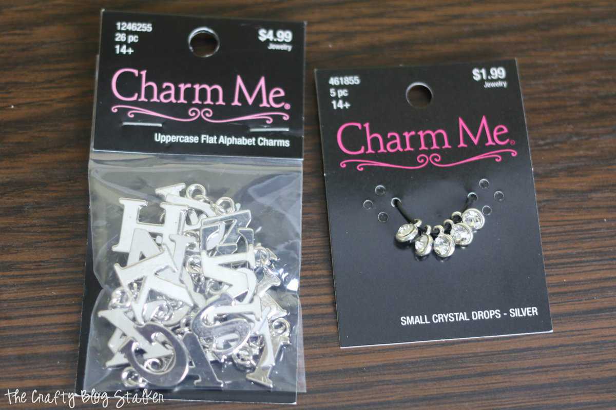 charms to make a charm for the necklace