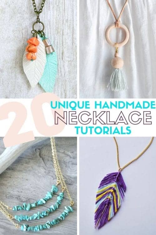 20 Unique Handmade Necklaces featured by top US craft blog, The Crafty Blog Stalker.