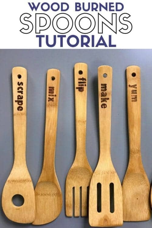 Top 5 Cricut Explore Air 2 Projects for Beginners, tutorials featured by top US craft blog, The Crafty Blog Stalker: wooden spoons tutorial