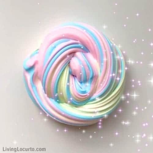 30 Fun Spring Break Crafts you can Make with Children featured by top US craft blog, The Crafty Blog Stalker: Rainbow UnicornFluffy Slime