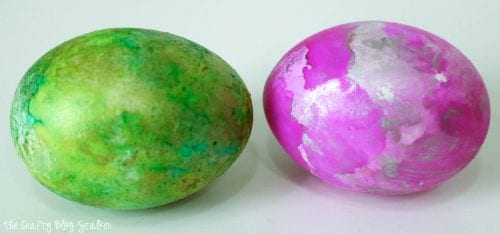 How to Make DIY Alcohol Ink Easter Eggs, a tutorial featured by top US craft blog, The Crafty Blog Stalker.