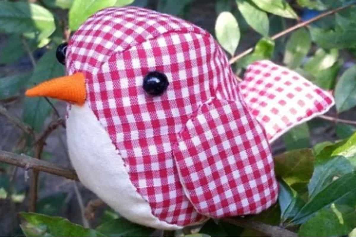 Fabric Spring Bird.