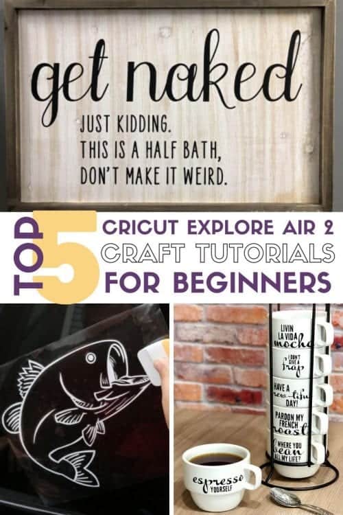 Top 5 Cricut Explore Air 2 Projects for Beginners, tutorials featured by top US craft blog, The Crafty Blog Stalker.