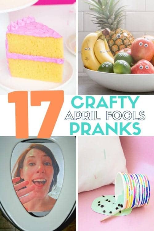 17 Crafty DIY April Fools Day Pranks featured by top US craft blog, The Crafty Blog Stalker.