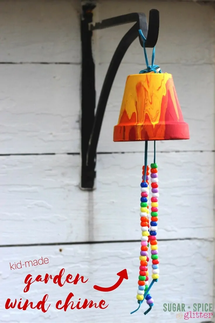 30 Fun Spring Break Crafts you can Make with Children featured by top US craft blog, The Crafty Blog Stalker: Garden Wind Chimes