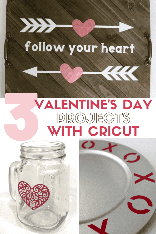 How to Make 3 Valentine's Day Projects with Cricut Explore, tutorials featured by top US craft blog, The Crafty Blog Stalker.
