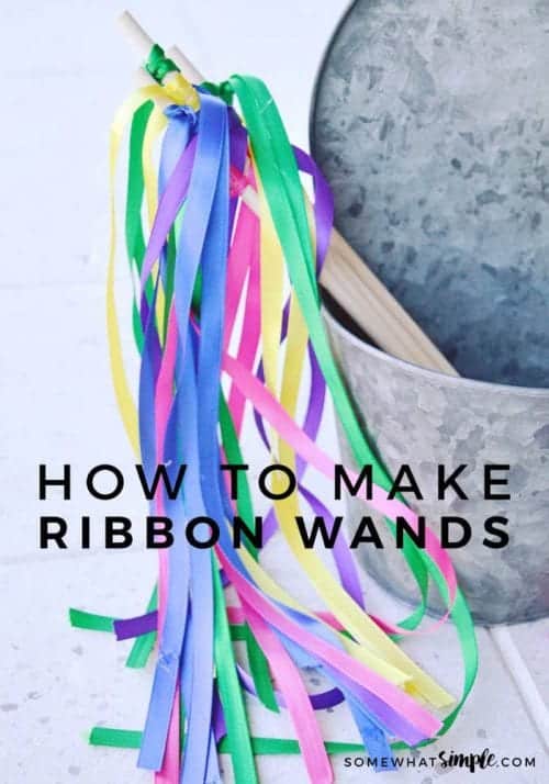 30 Fun Spring Break Crafts you can Make with Children featured by top US craft blog, The Crafty Blog Stalker: Ribbon Wands