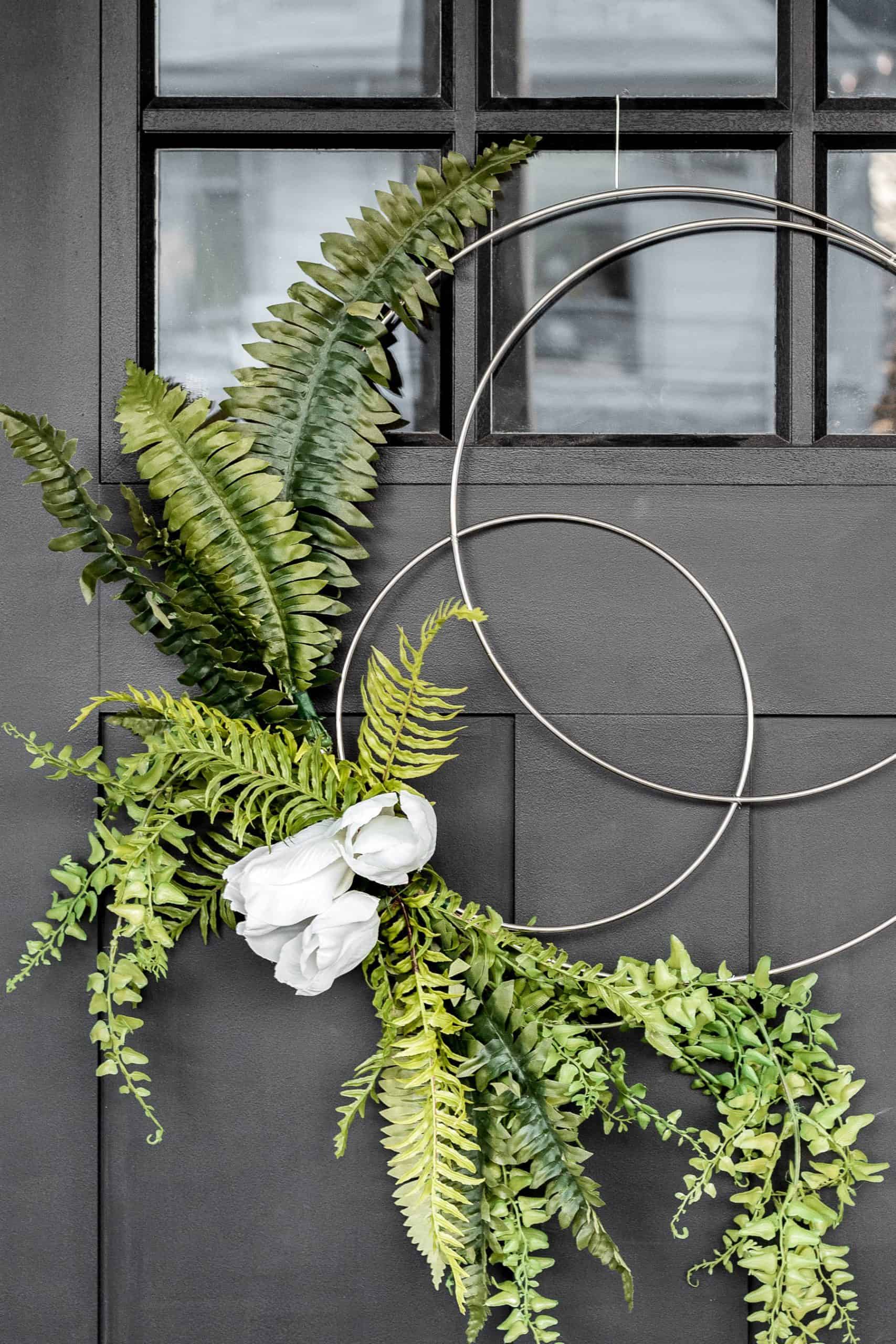 DIY Spring Hoop Wreath