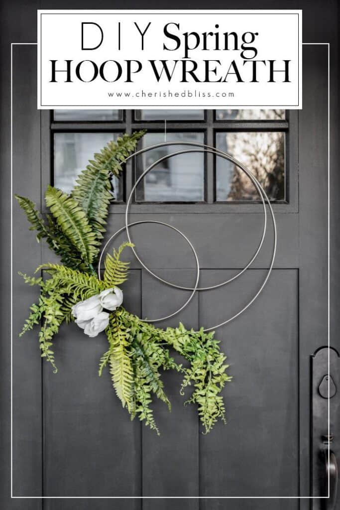 DIY Spring Wreath - Metal Hoops