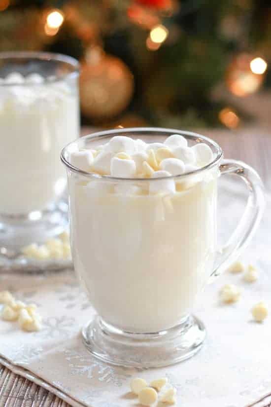 Homemade White Chocolate Hot Chocolate