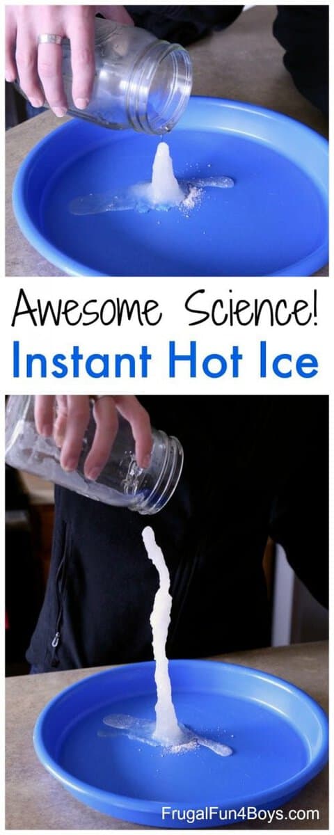 Hot Ice Science Experiment