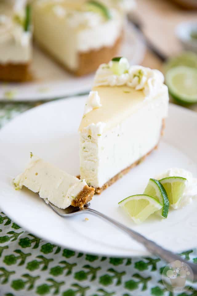 No-Bake White Chocolate Lime Cheesecake