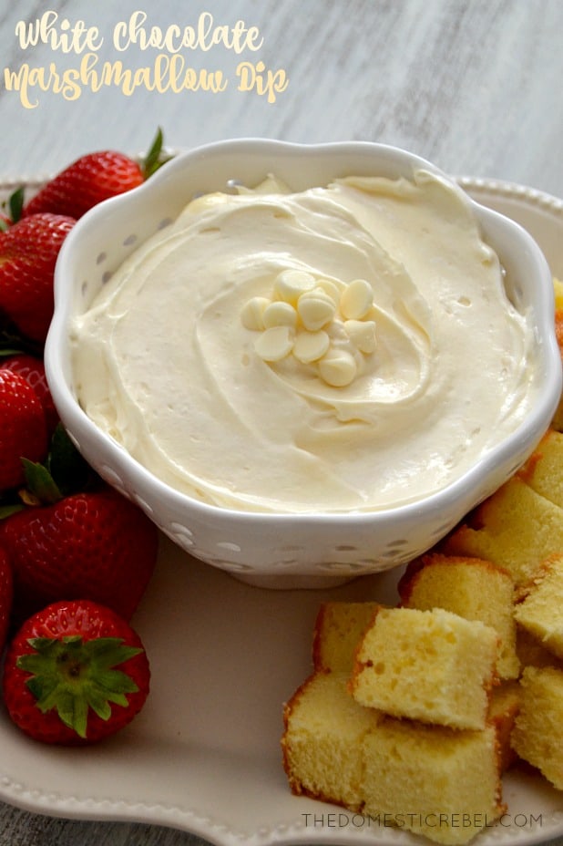 White Chocolate Marshmallow Dip