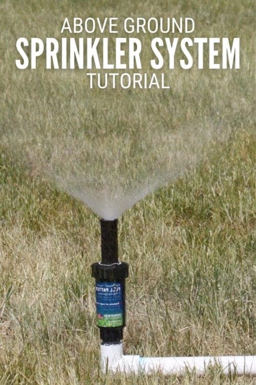 title image for How to Make an Inexpensive Above Ground Sprinkler System