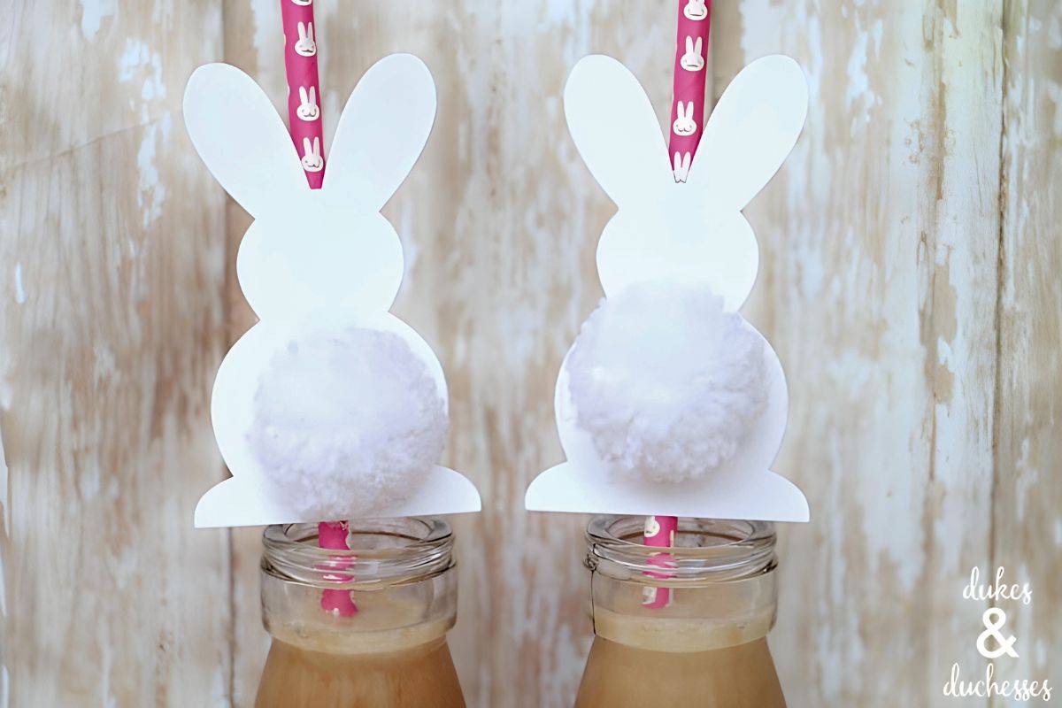 Easter Straw Toppers.