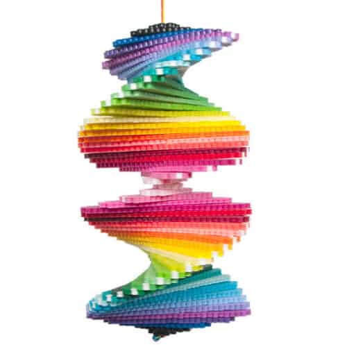 perler project rainbow spinner