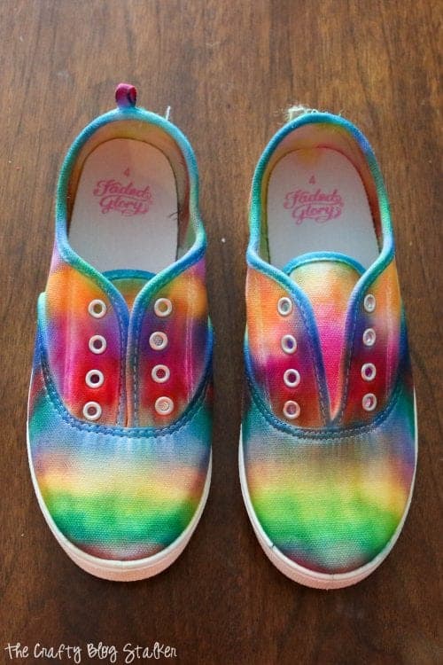 rainbow tie dye shoes