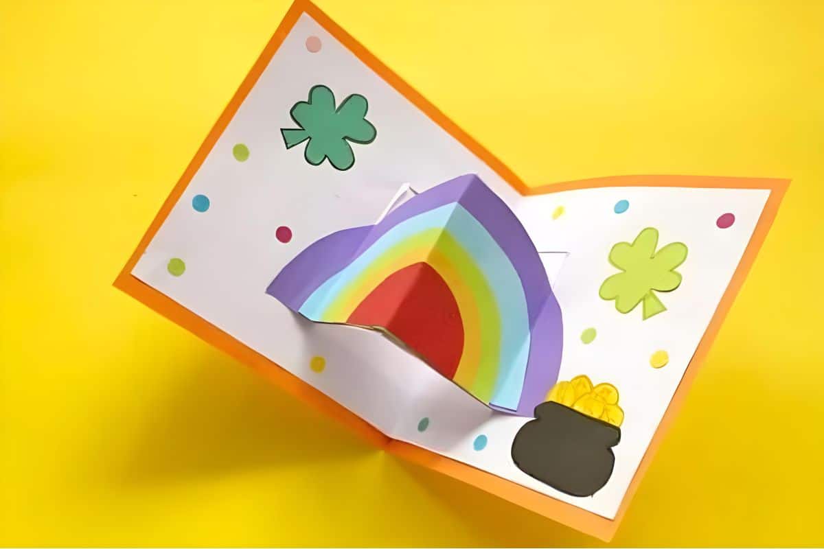 Rainbow Pop-Up Card.