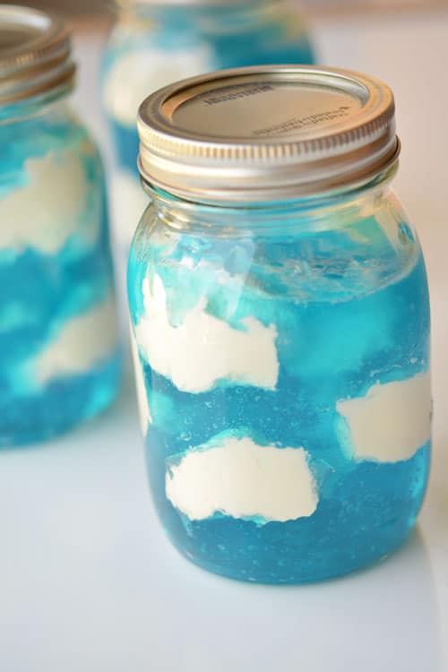 Sky Jello with Fluffy Clouds