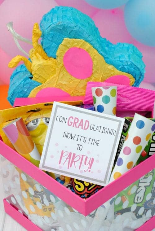 20 Handmade DIY Graduation Gifts, featured by top US craft blog, The Crafty Blog Stalker: Grad Party in a Box