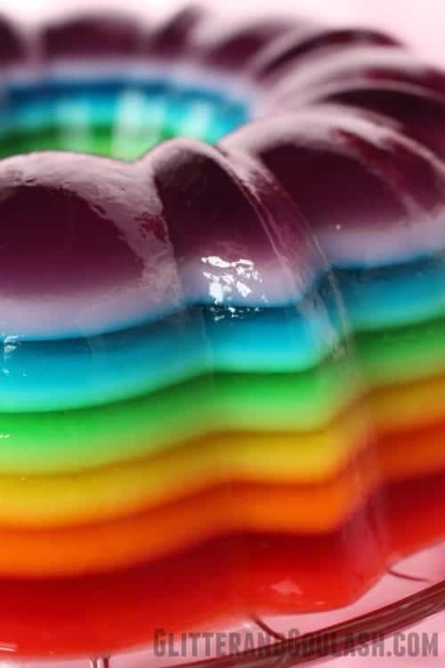 Rainbow Jello Mold