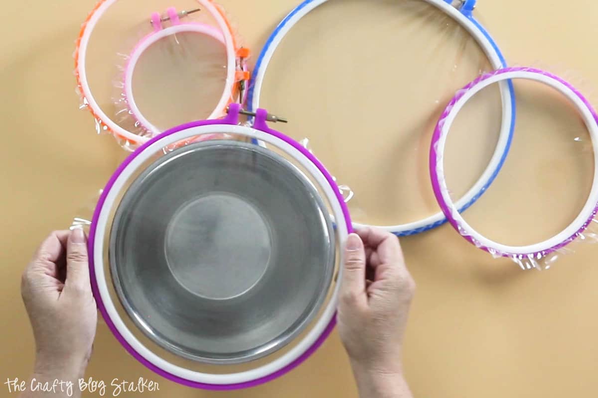 Embroidery Hoop Bowl Covers