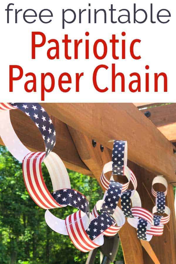 Free Printable Patriotic Paper Chain