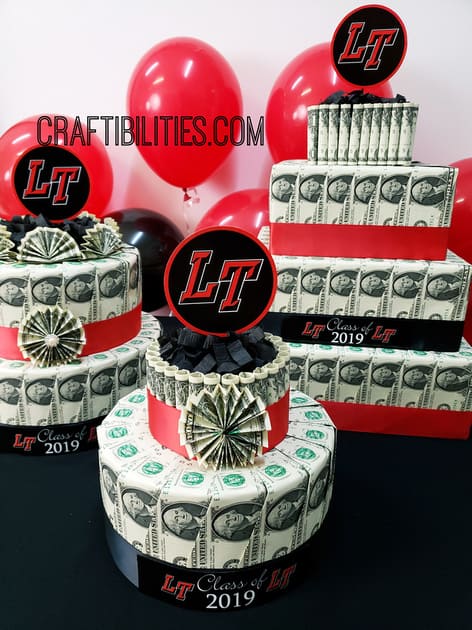 20 Handmade DIY Graduation Gifts, featured by top US craft blog, The Crafty Blog Stalker: Graduation Money Cake