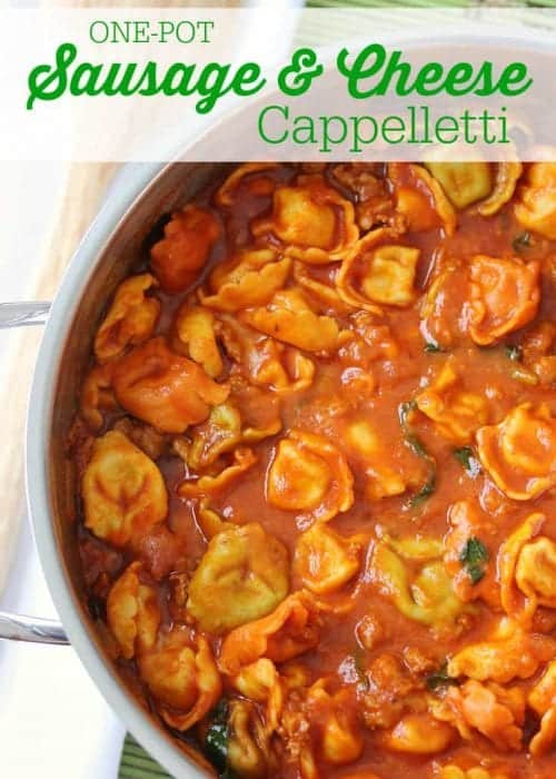 One-Pot Sausage & Cheese Cappelletti