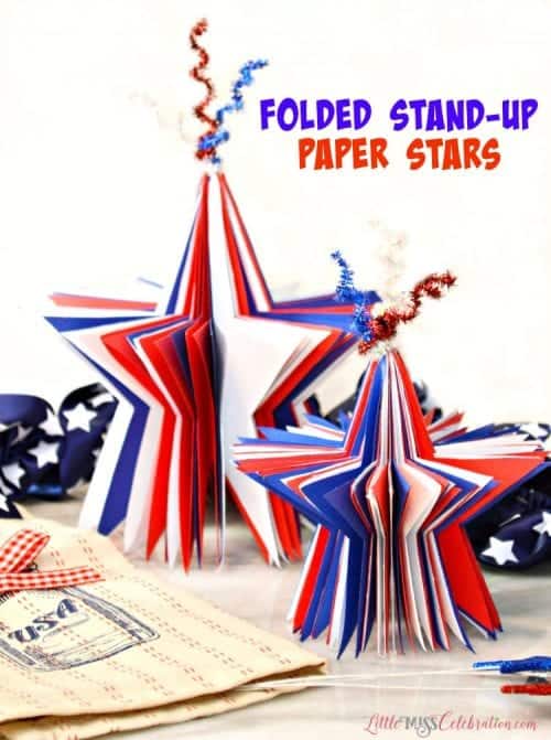Folded Stand-up Paper Stars