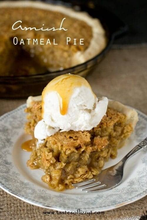 amish oatmeal pie