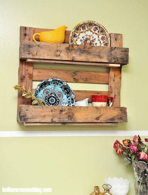 image of Decorative Pallet Shelf