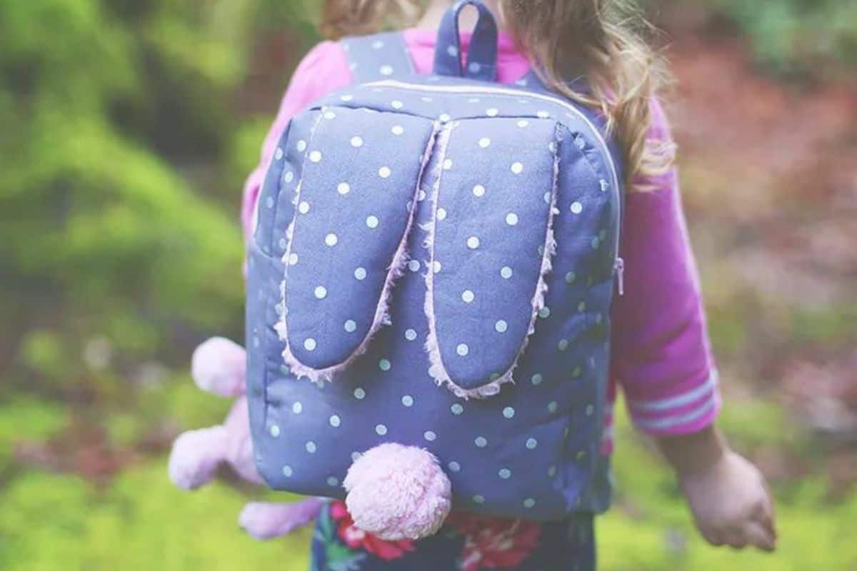 Toddler Bunny Back Pack Sewing Pattern.