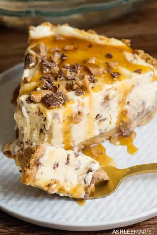 caramel toffee ice cream pie