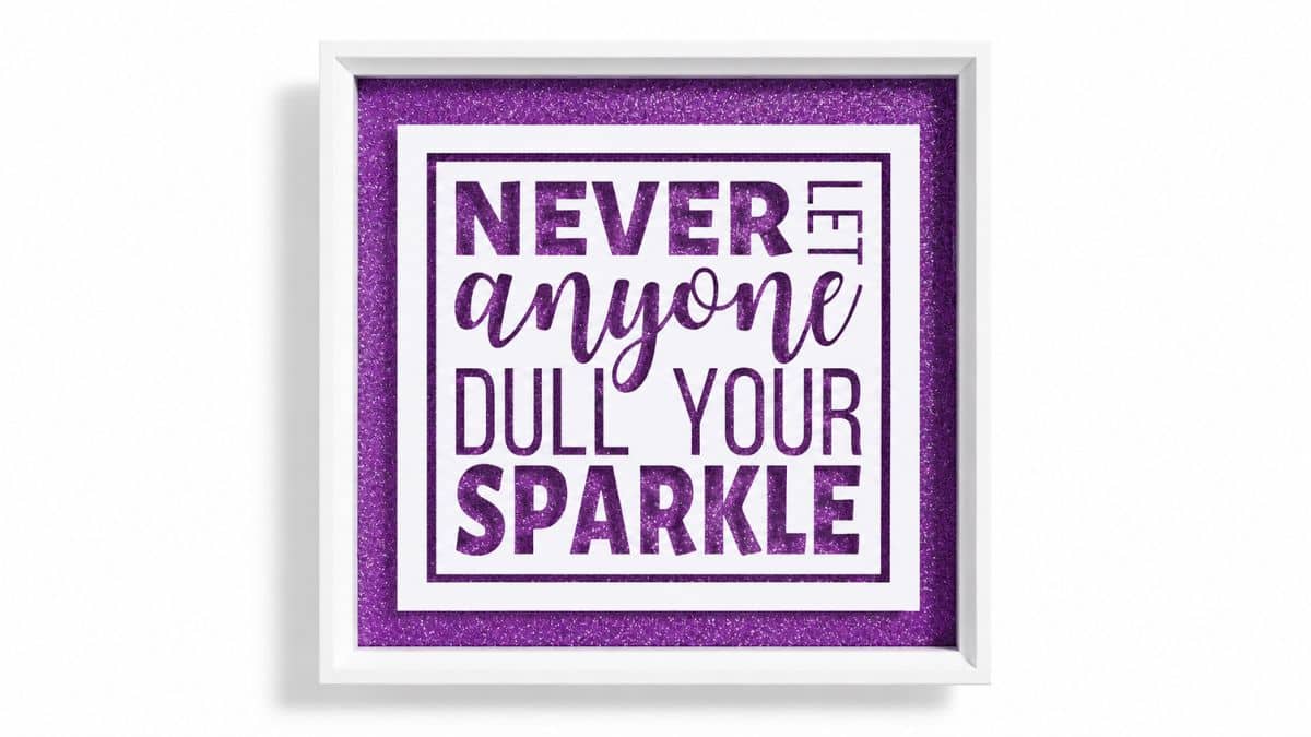 Inspirational Glitter Quote