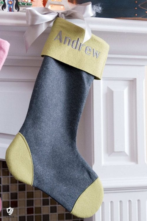 Personalized Wool Christmas Stocking Tutorial