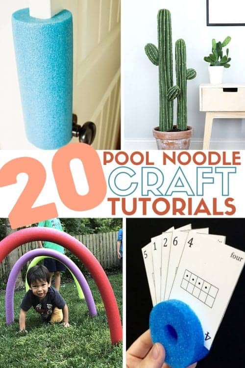 title image for 20 Fun Pool Noodle Crafts 