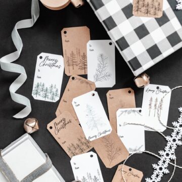 Rustic Christmas Gift Tag Printables